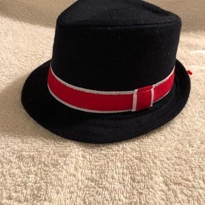 Toddler Boy Hat Navy & Red Sporty Easter NWT Sm.